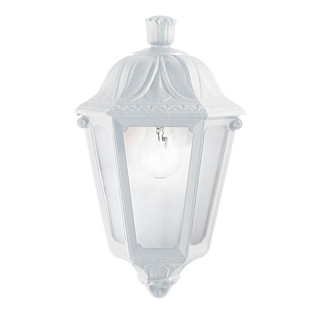 Anna Classic Ivory Resin Wall Lantern for Traditional Porches