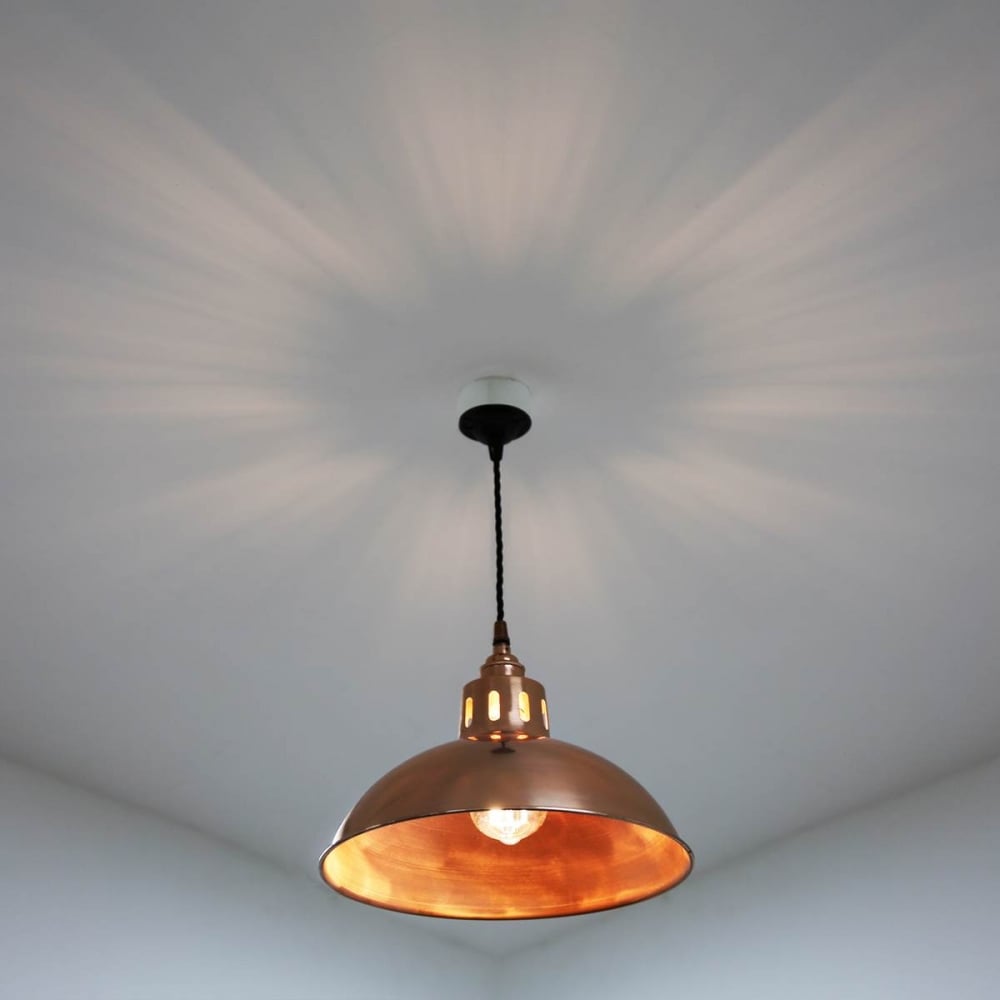 Berlin Vintage Pendant Light in Polished Copper Finish