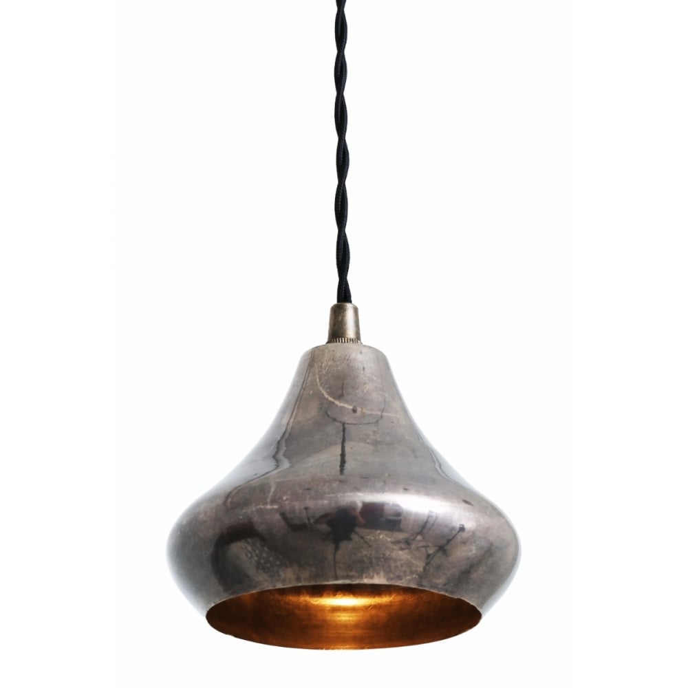 Amina Vintage Brass Pendant Light