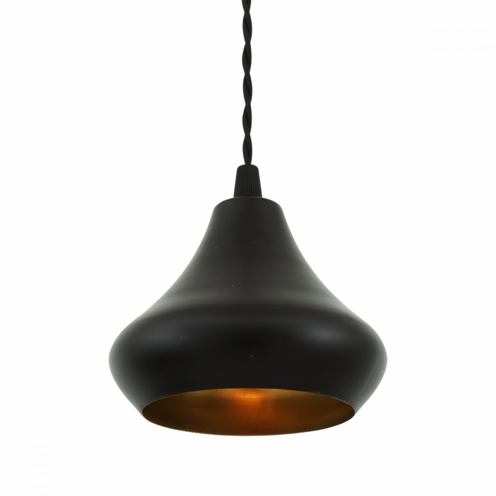 Amina Vintage Brass Pendant Light