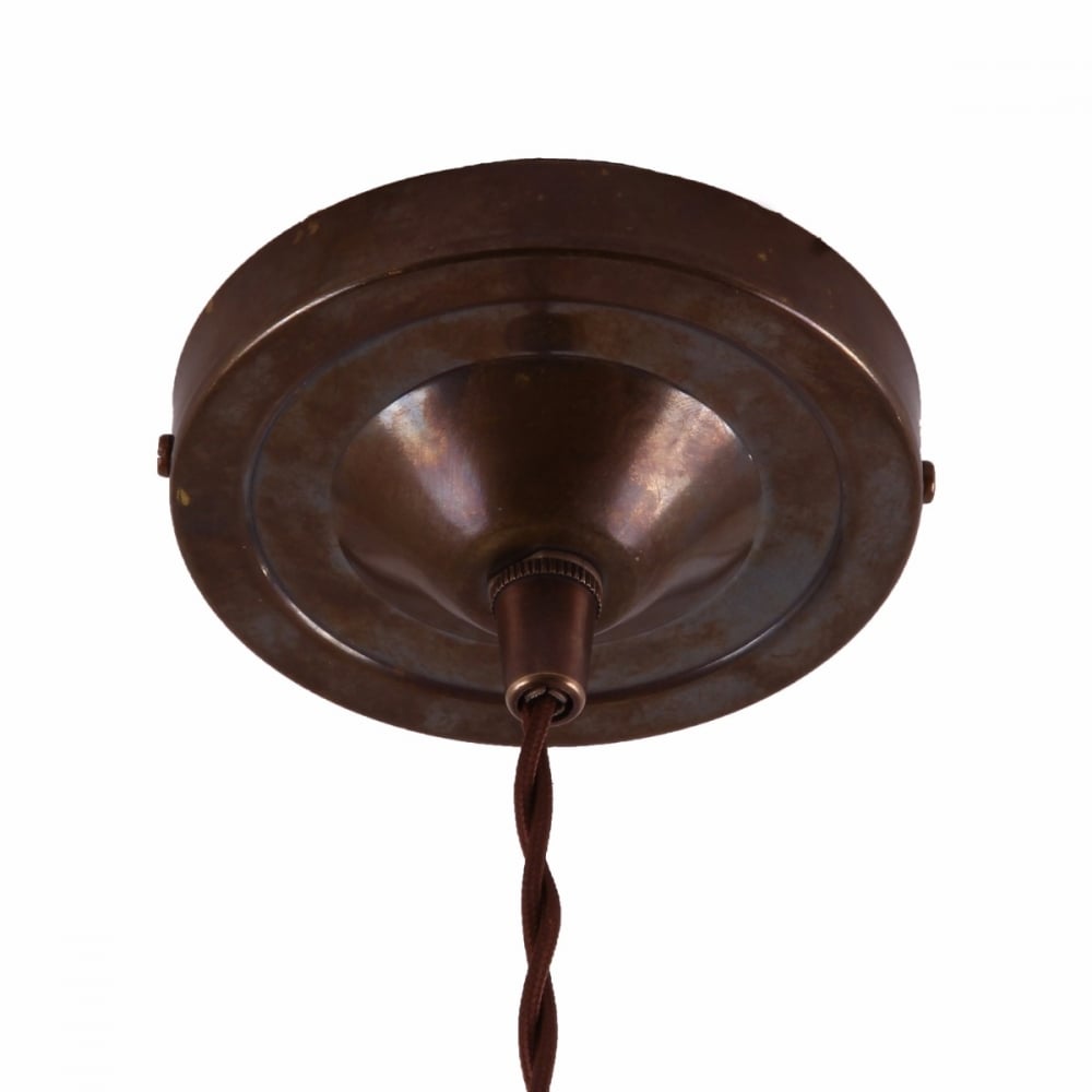 Industrial Elegance Antique Brass Pendant Light