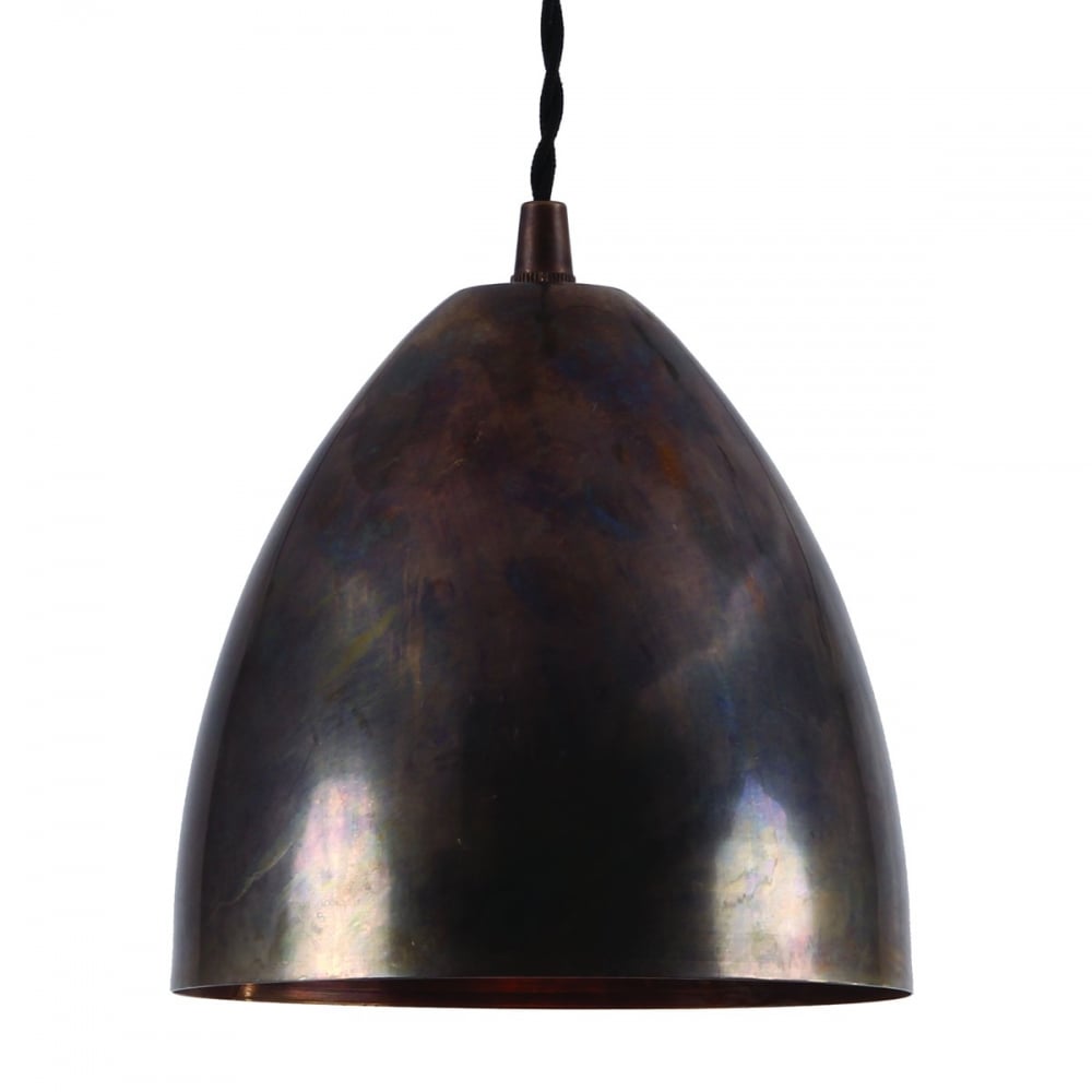 Skyler Antique Brass Cone Pendant Light