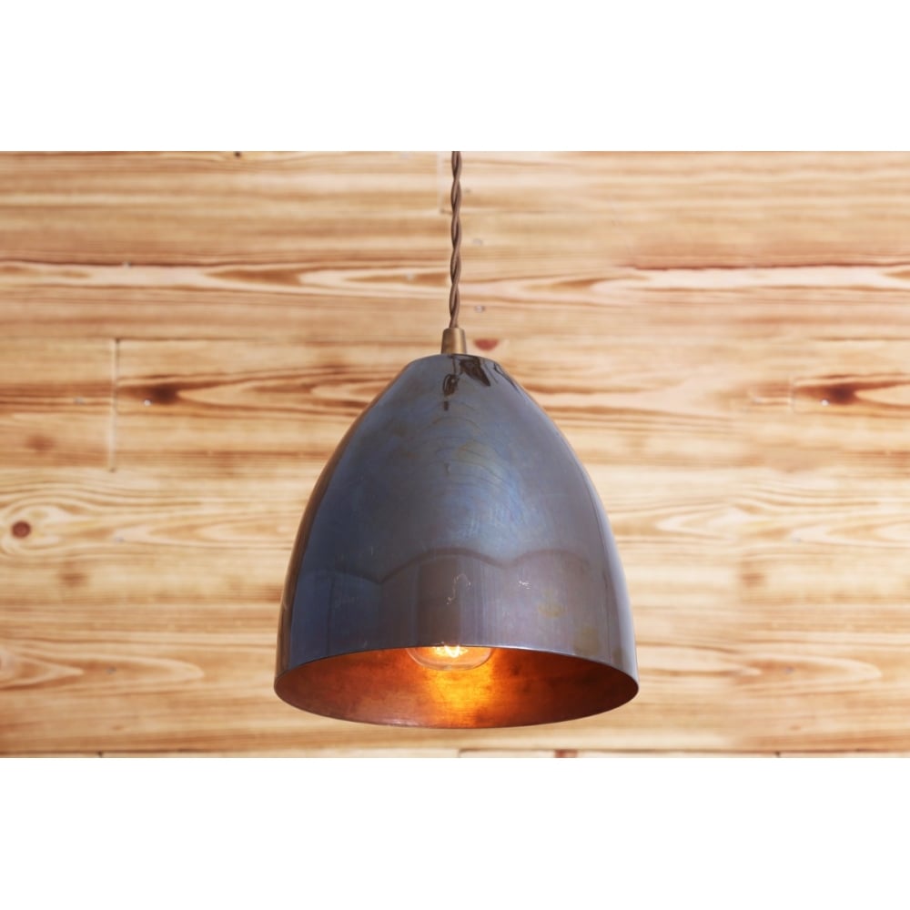 Skyler Antique Brass Cone Pendant Light