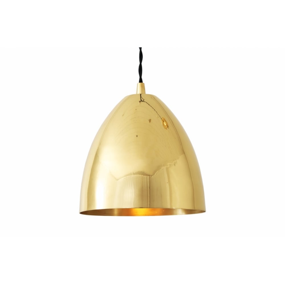 Skyler Antique Brass Cone Pendant Light