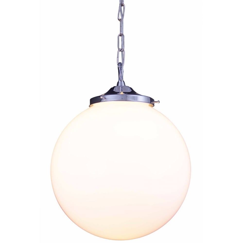 Yerevan Antique Brass Globe Pendant Light (350mm)