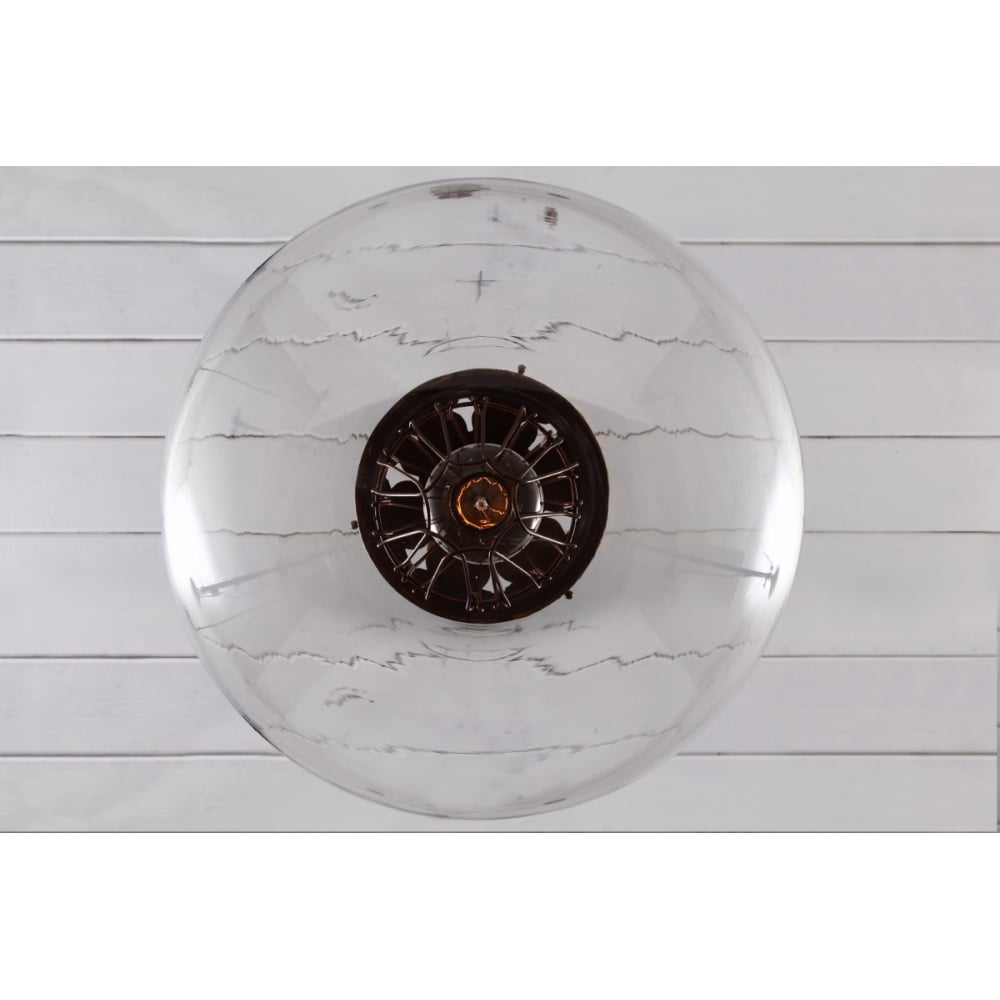 Antique Brass & Bronze Globe Cage Pendant Light - Robyn Collection, 35cm