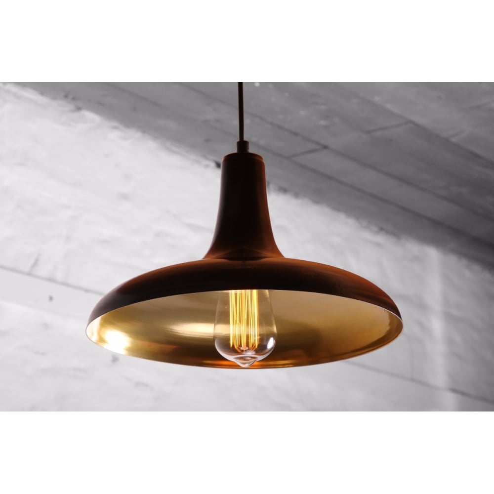 Moroccan Elegance Pendant, Matte Black & Brushed Brass