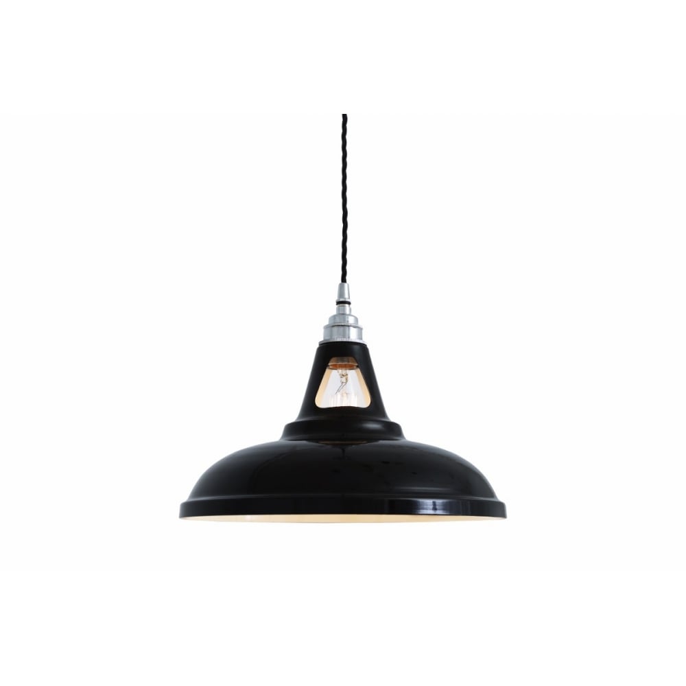 Vienna Industrial Chrome & Black Pendant Light