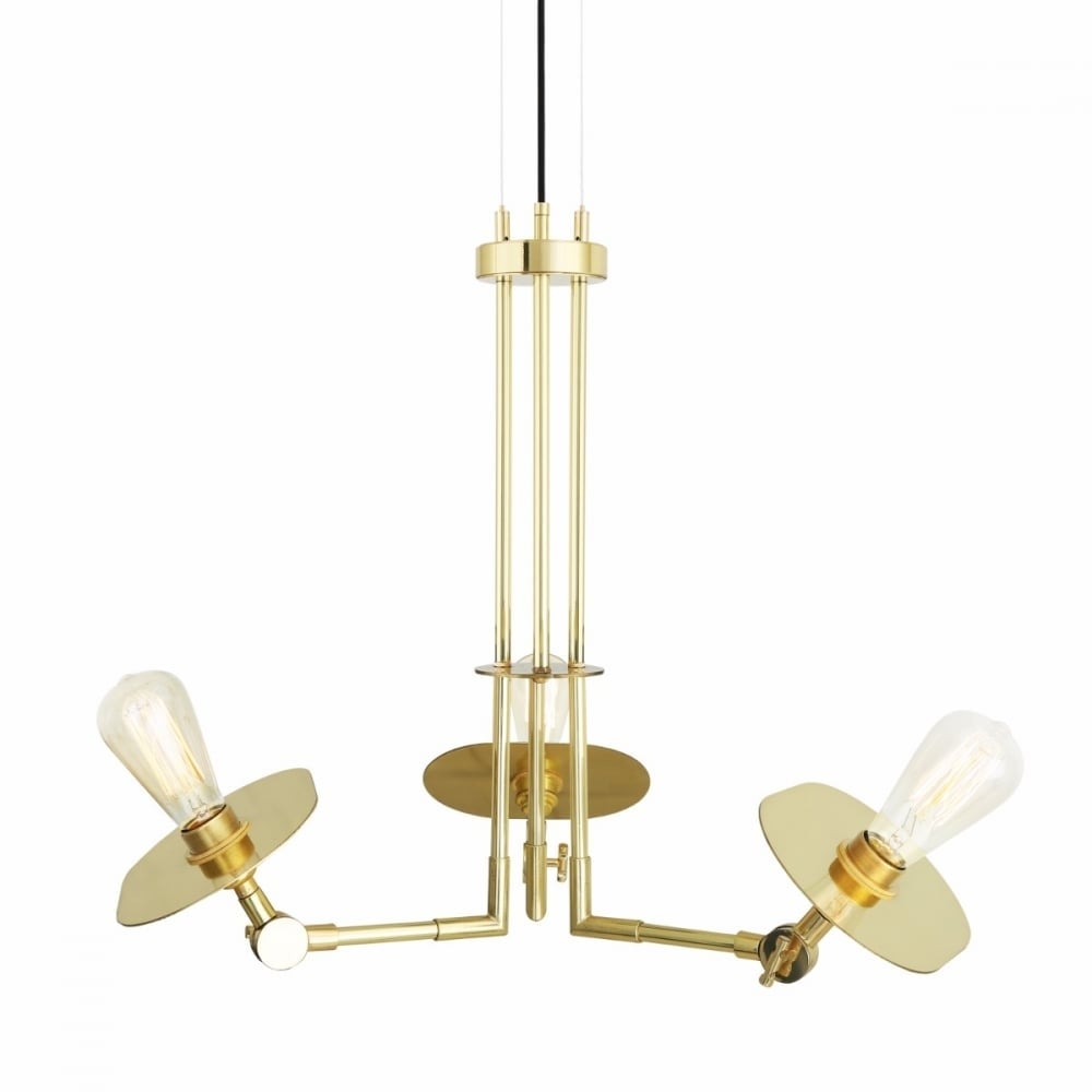 Kalamata Elegant Three-Arm Ceiling Chandelier