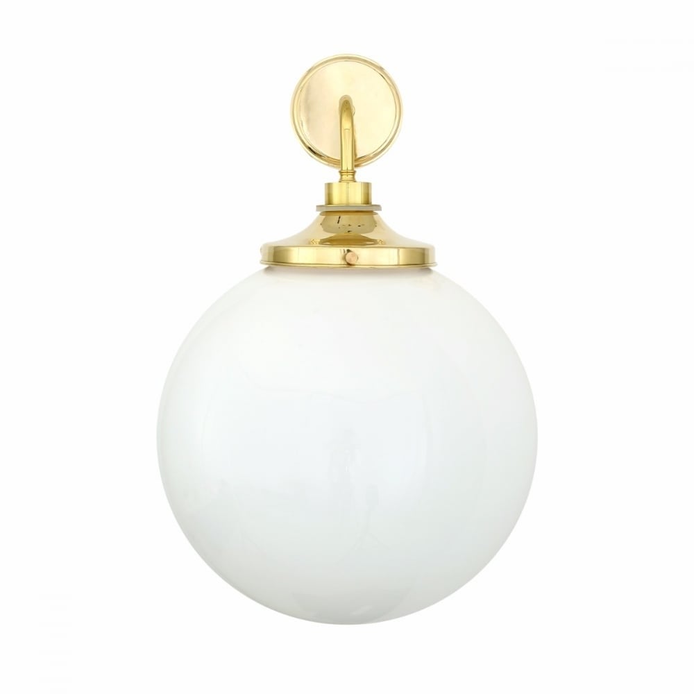 Vintage Industrial Glass Sphere Wall Sconce