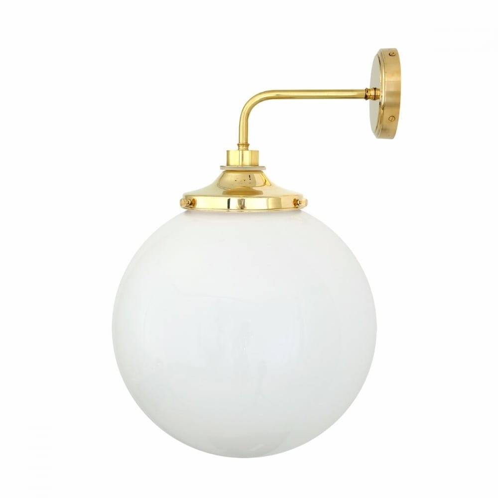 Vintage Industrial Glass Sphere Wall Sconce