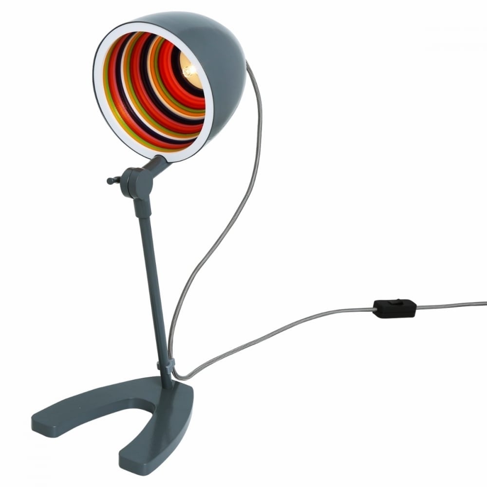 Contemporary Plastic and Steel Desk Lamps