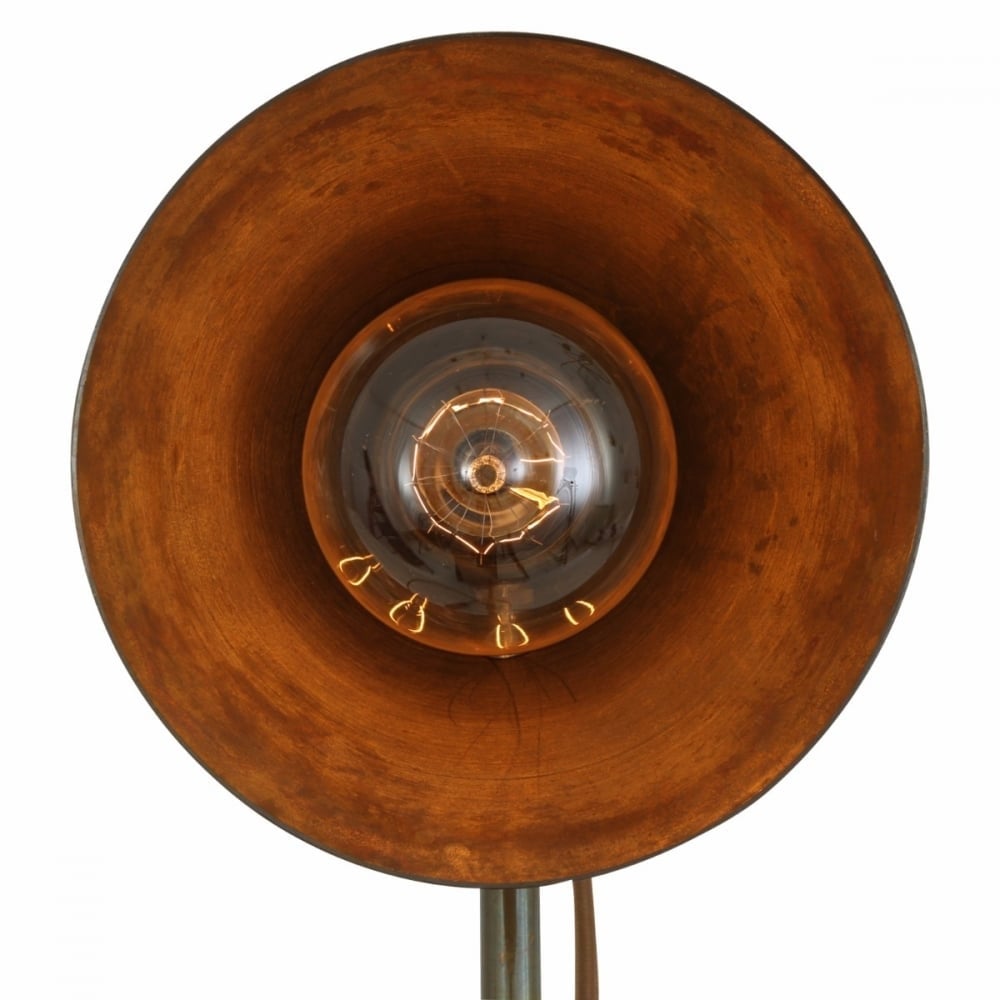 Comoro Adjustable Industrial Brass Table Lamp