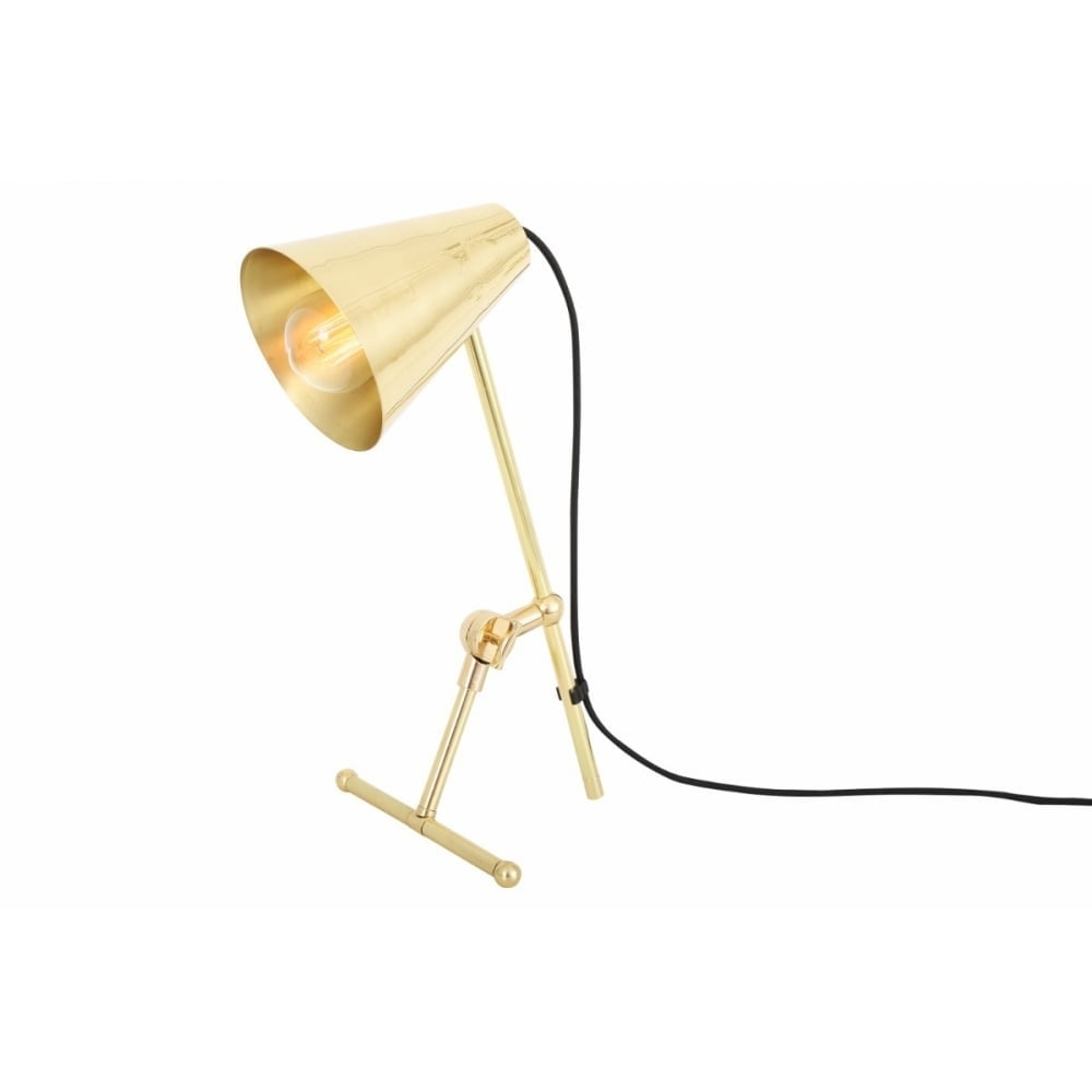 Moya Vintage Brass Adjustable Desk Lamp