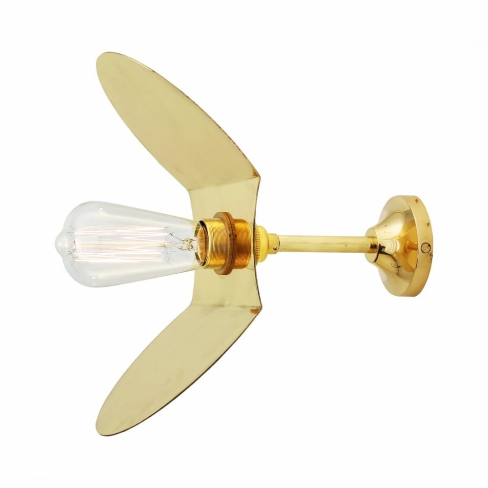 Dodoma Brass Wall Light Fixture