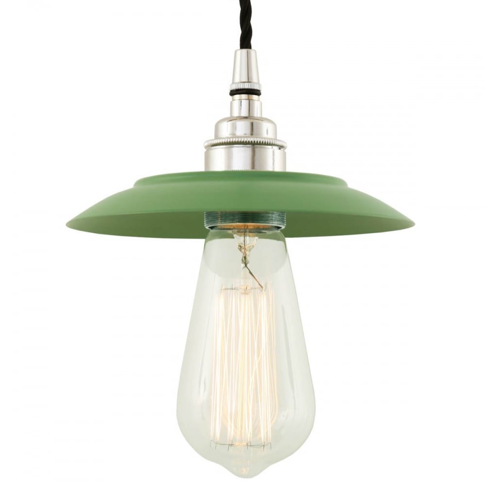 Antique Brass Industrial Reznor Pendant Light