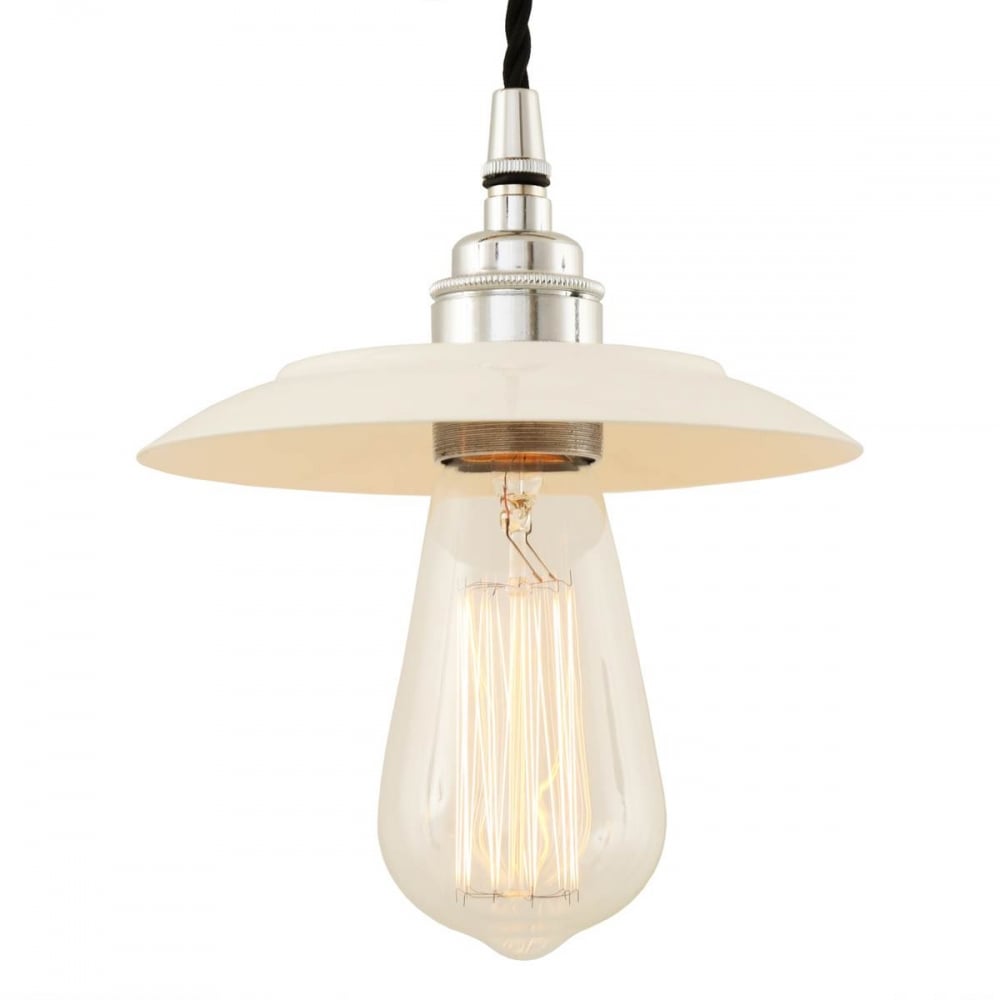 Antique Brass Industrial Reznor Pendant Light