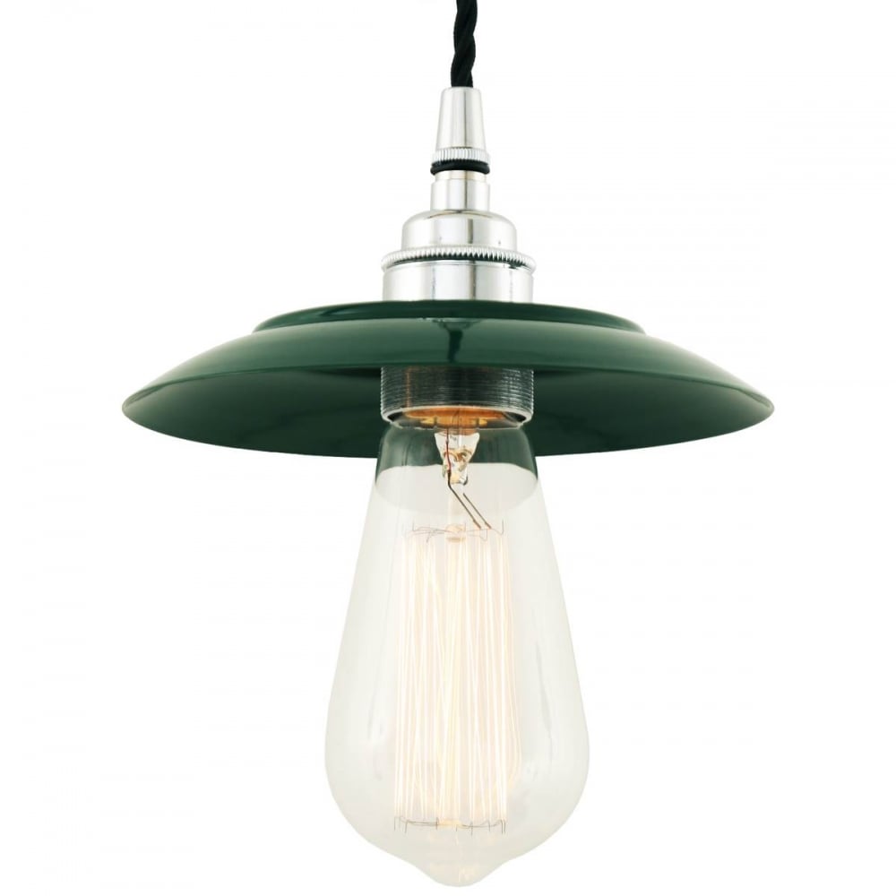 Antique Brass Industrial Reznor Pendant Light