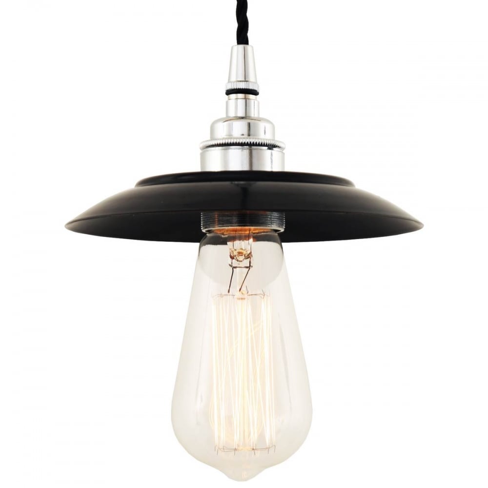 Antique Brass Industrial Reznor Pendant Light