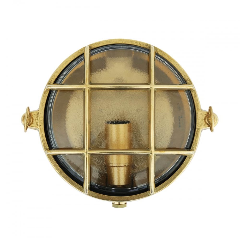 Ergo Nautical Antique Brass Bulkhead Lamp