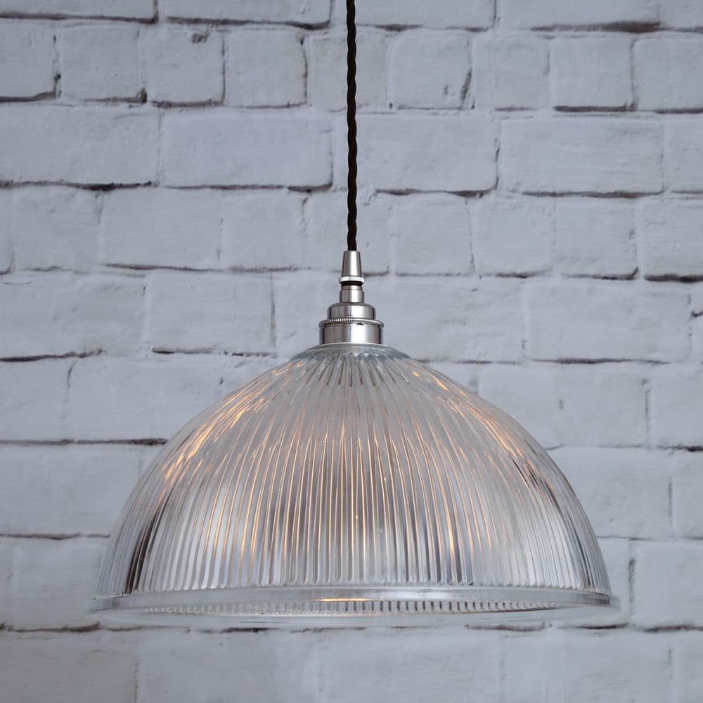 Antique Brass Nova Prismatic Pendant Light