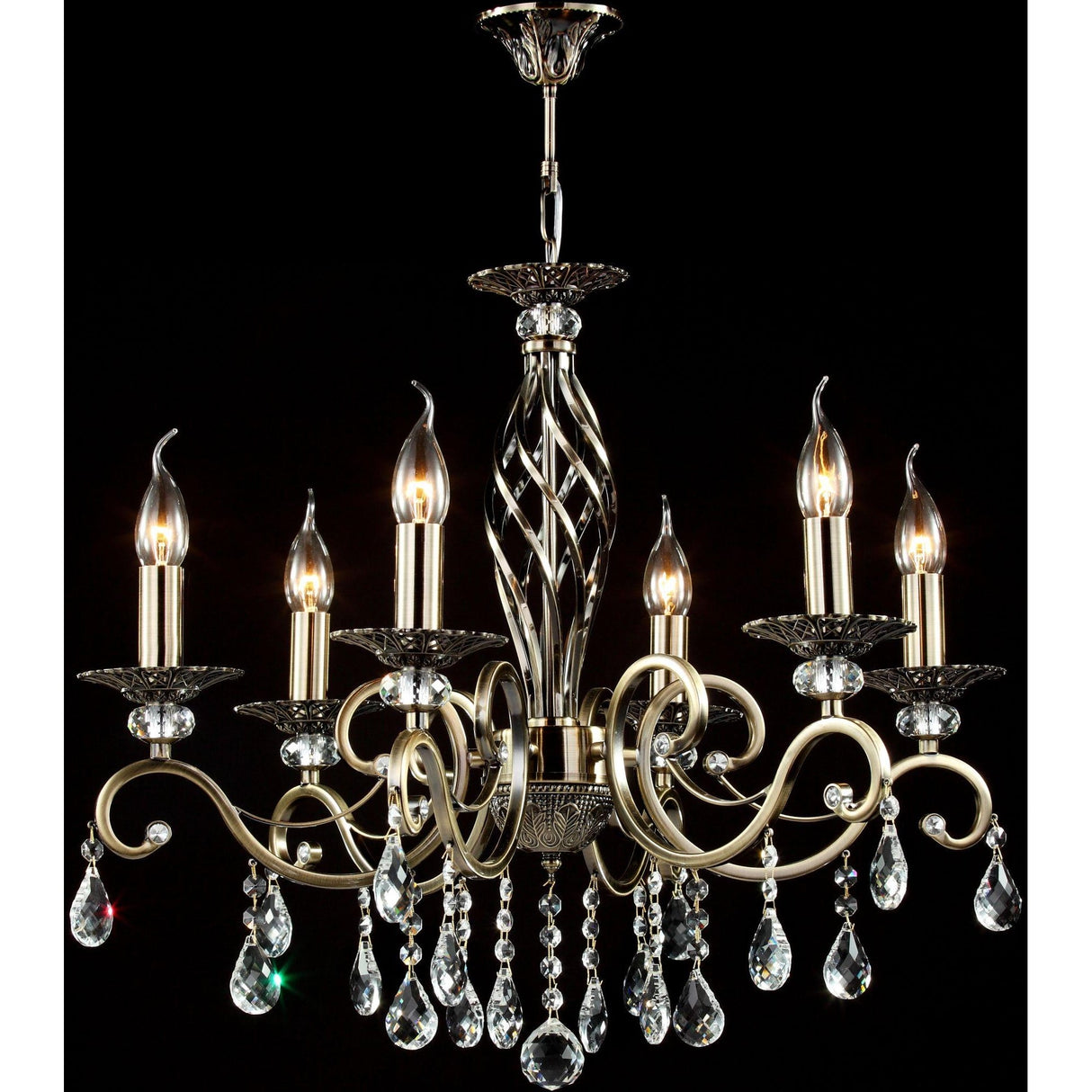 Majestic Grace Bronze Chandelier