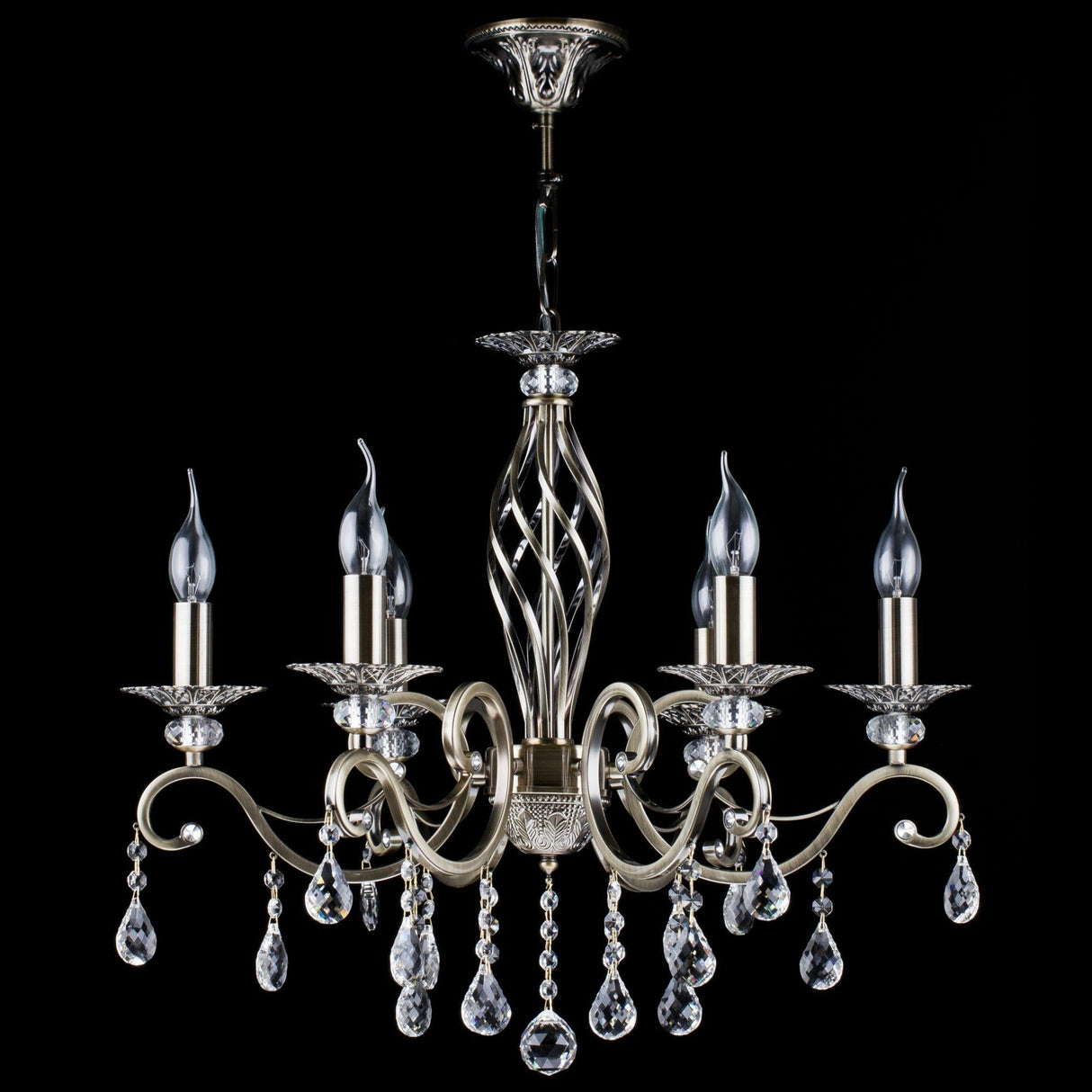 Majestic Grace Bronze Chandelier
