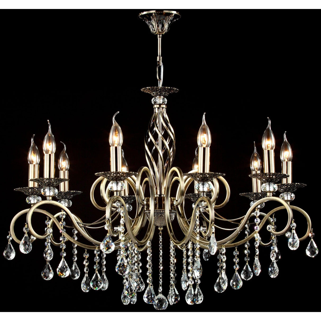 Majestic Grace Bronze Chandelier with Royal Elegance