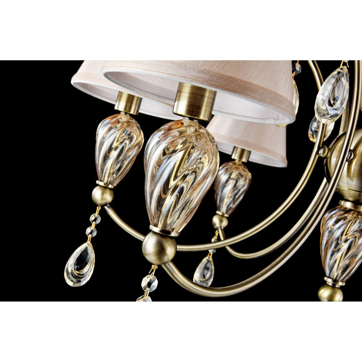 Murano Grandeur Chandelier in Antique Bronze Finish