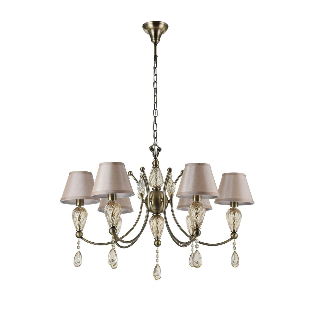 Murano Grandeur Chandelier in Antique Bronze Finish