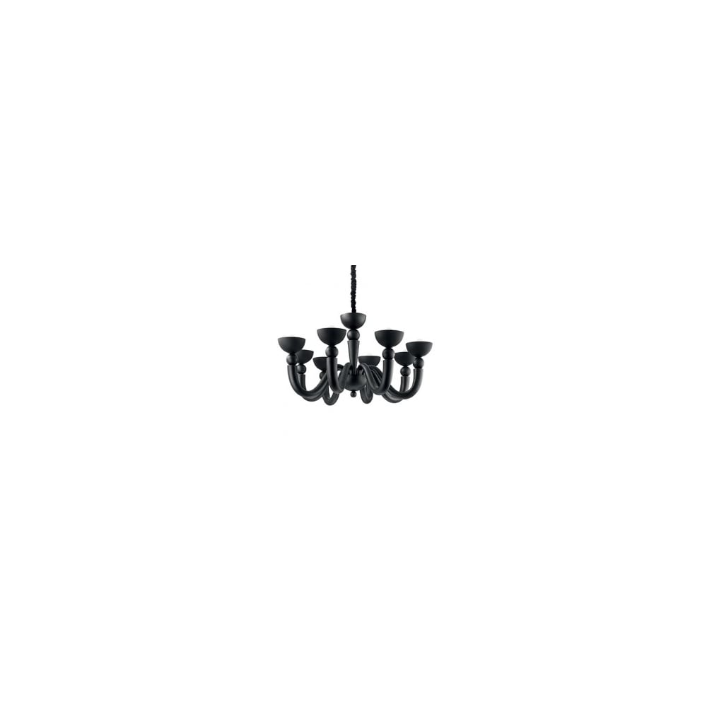 Elegant Black Bon Bon 6-Light Pendant Chandelier