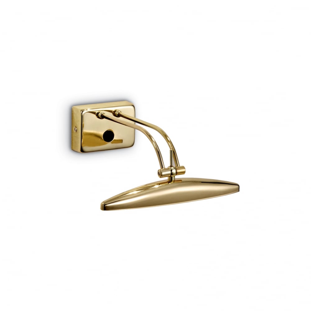 Elegant Nickel LED Picture Light, 25cm