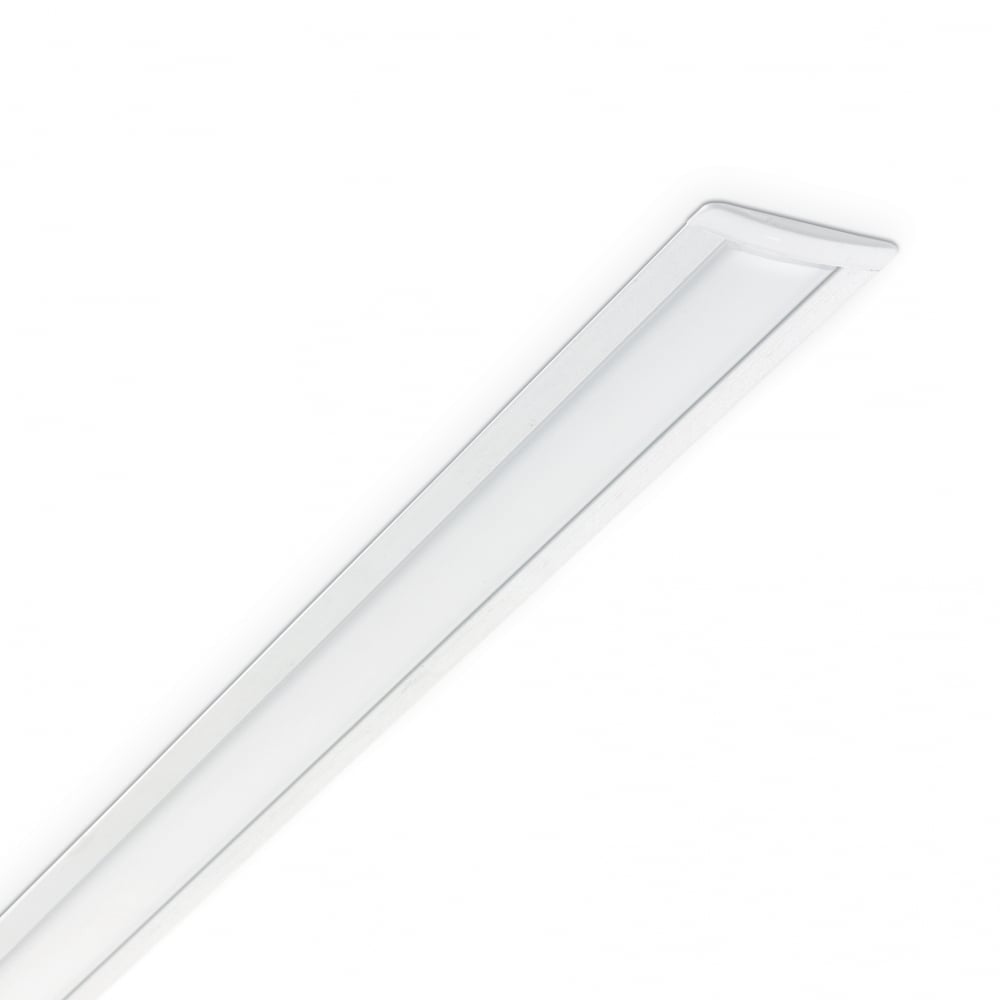 Elegant Inset LED Strip Profile in White