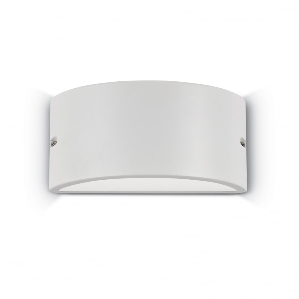 Sleek White Rex-2 Wall Light Fixture