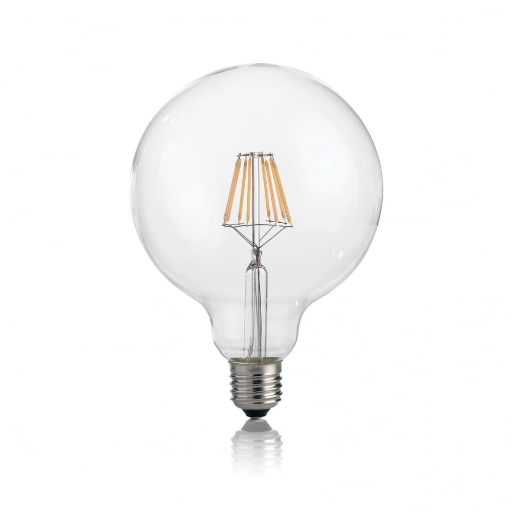 Contemporary Globe Light Bulb E27 8W Clear 4000K