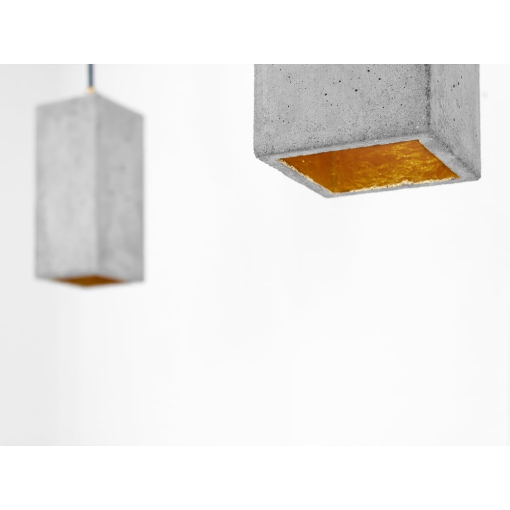 Modern Geometric Grey and Gold Ceiling Pendant Light