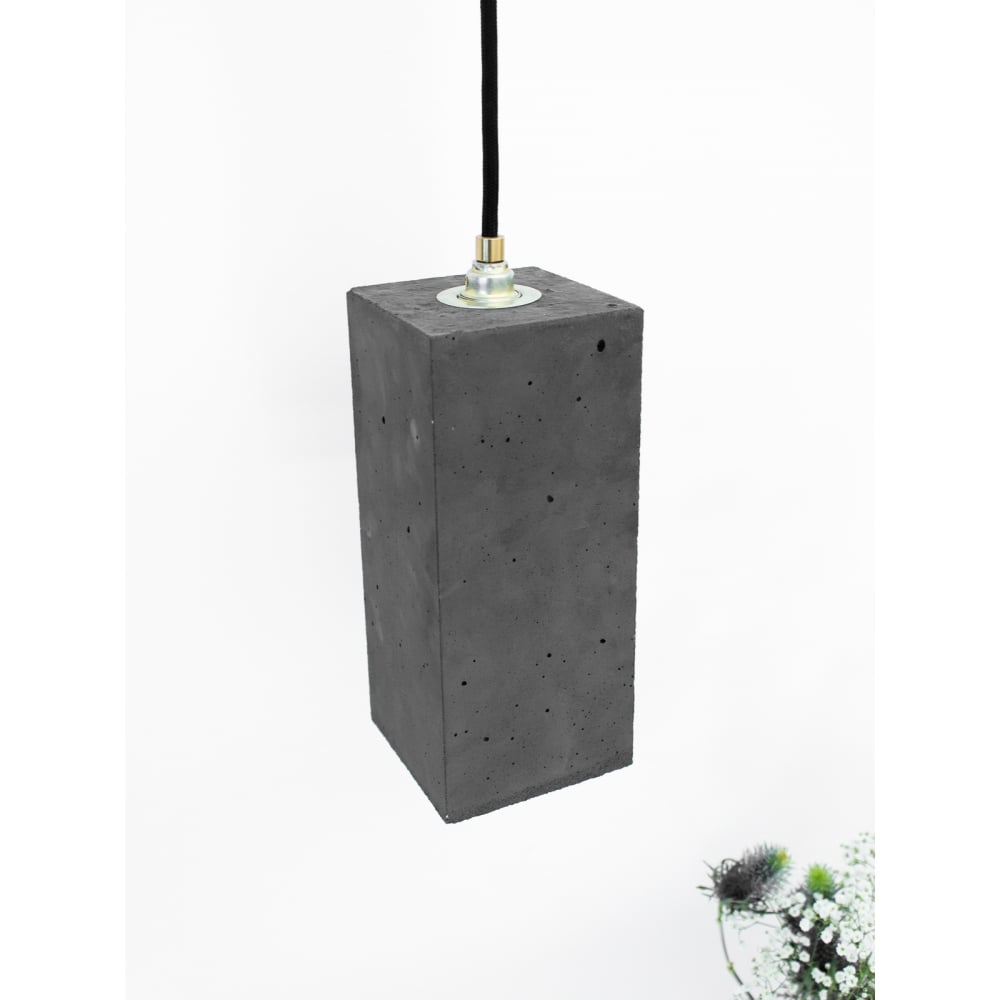 Industrial Chic Dark Grey and Silver Geometric Ceiling Pendant