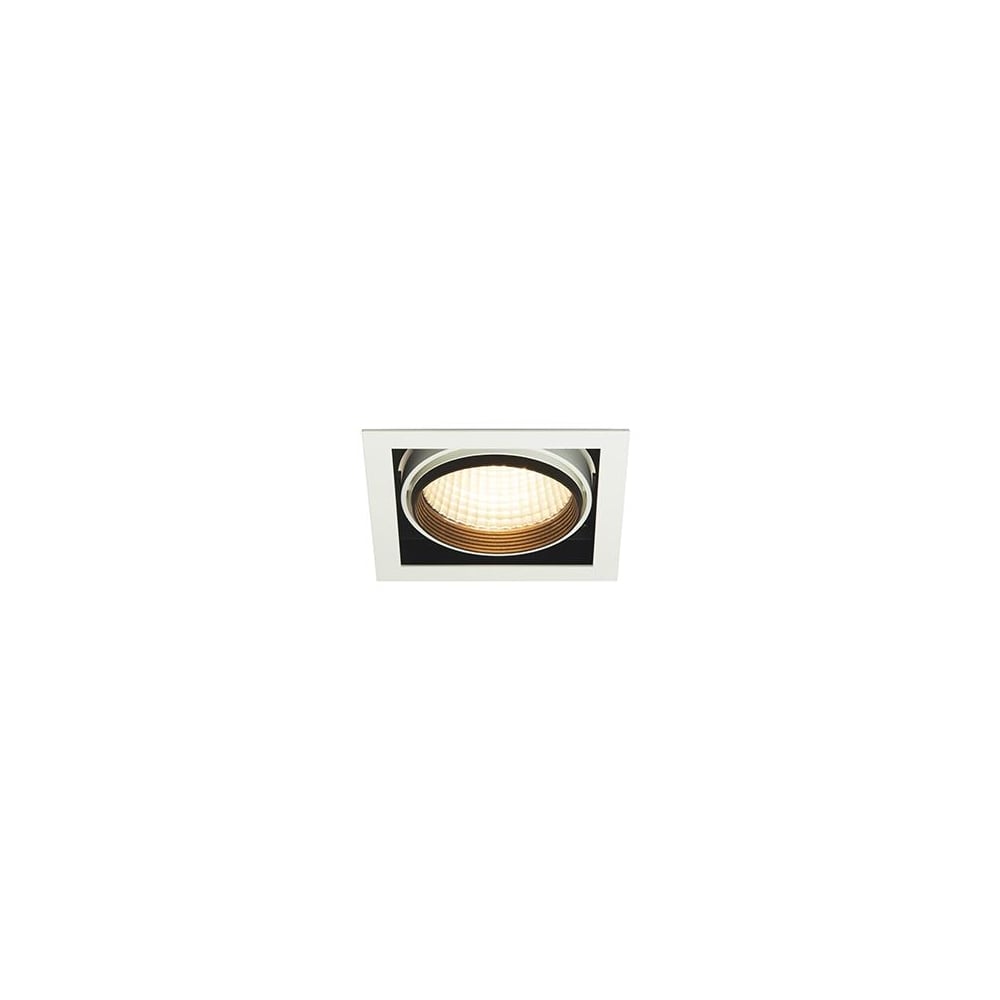 Versatile Black LED Downlight with Retractable Head - 15W, 4000K
