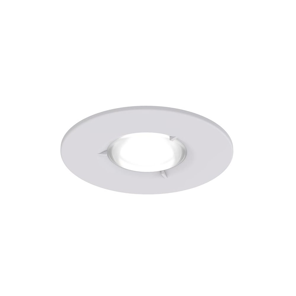 Elegant Matt White IP65 Fire-Rated GU10 Downlight