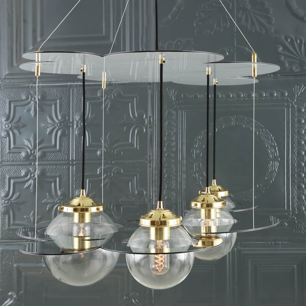 Elegant Combe Brass Chandelier