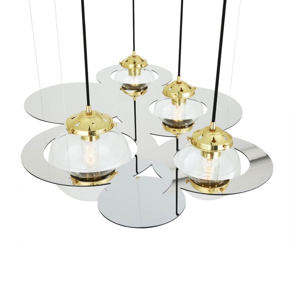 Elegant Combe Brass Chandelier