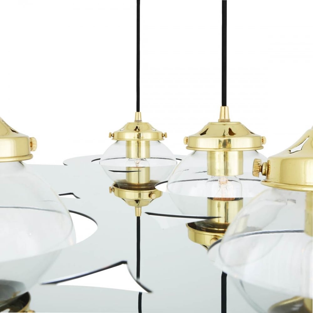 Elegant Combe Brass Chandelier