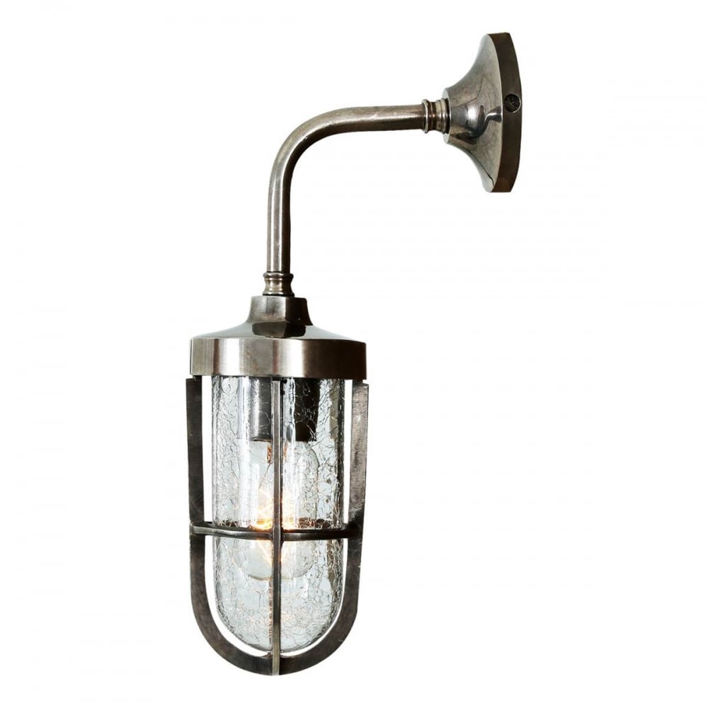 Sleek Industrial Indoor Wall Light with Elegant Glass Shade