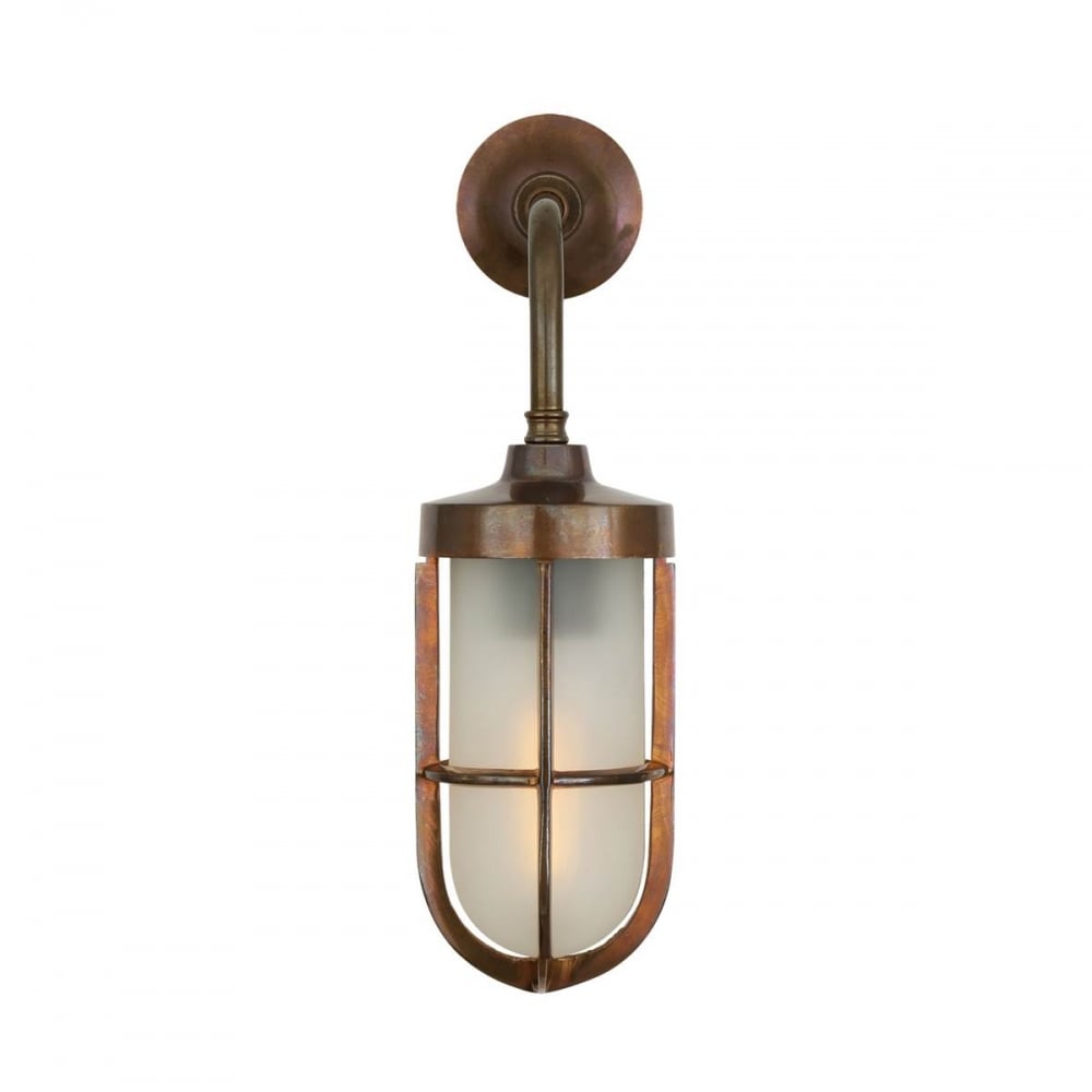 Sleek Industrial Indoor Wall Light with Elegant Glass Shade