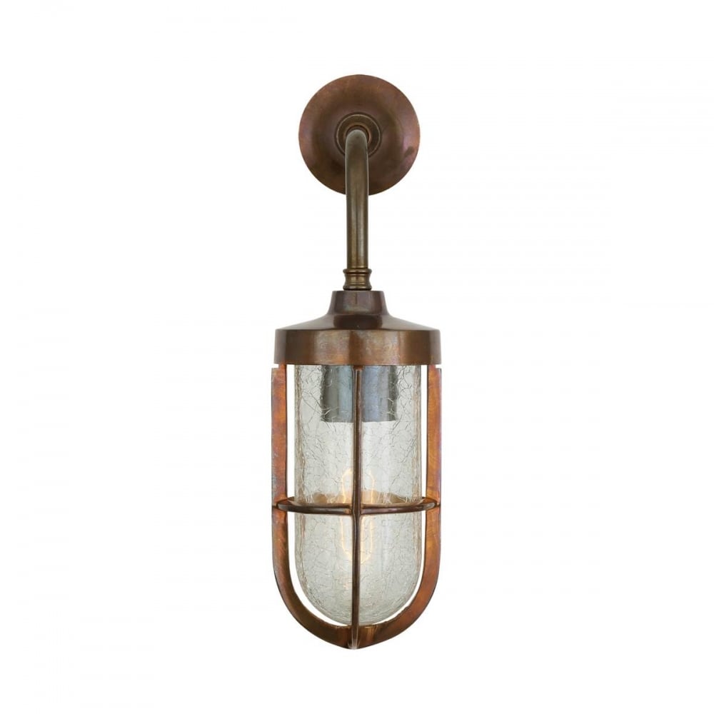 Sleek Industrial Indoor Wall Light with Elegant Glass Shade