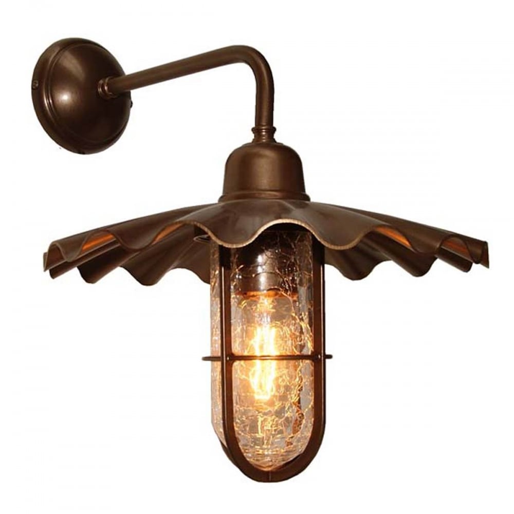 Ardle-A Nautical Black Wall Light with Clear Glass Shade