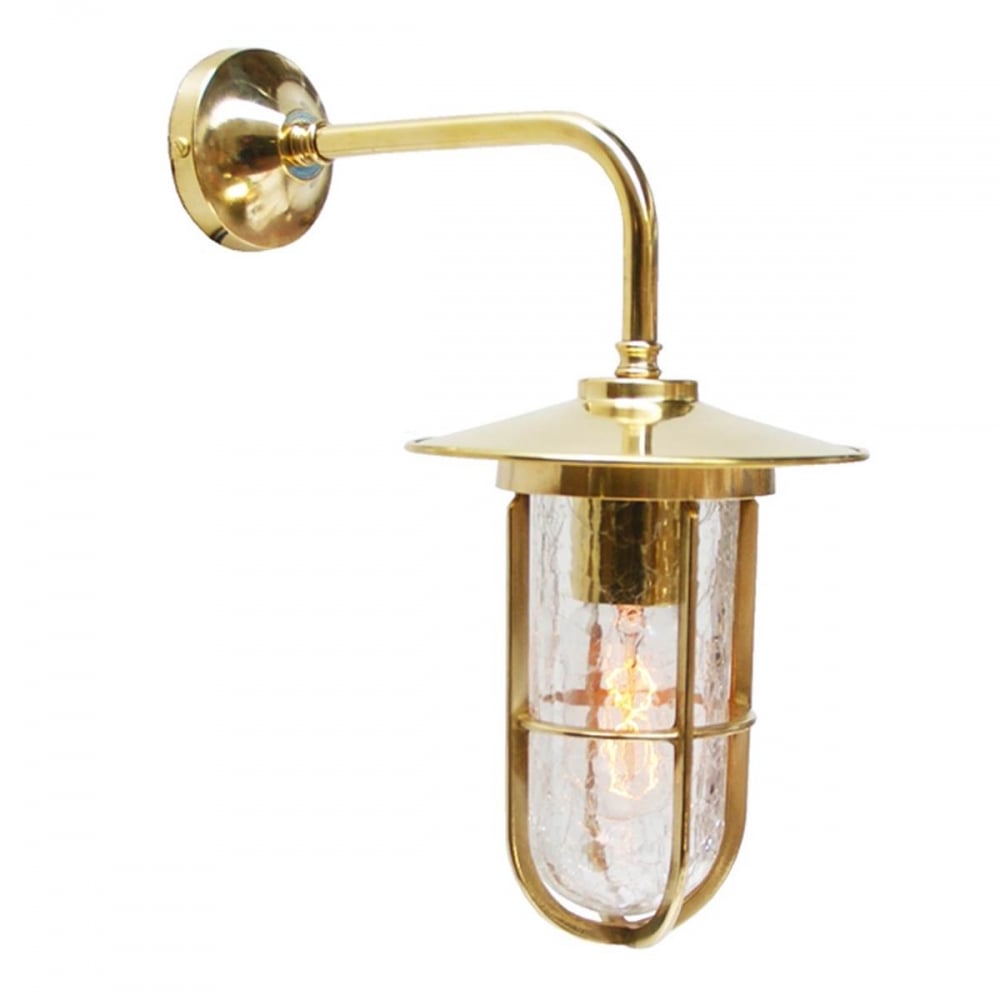 Lena Frosted Brass and Glass Sconce