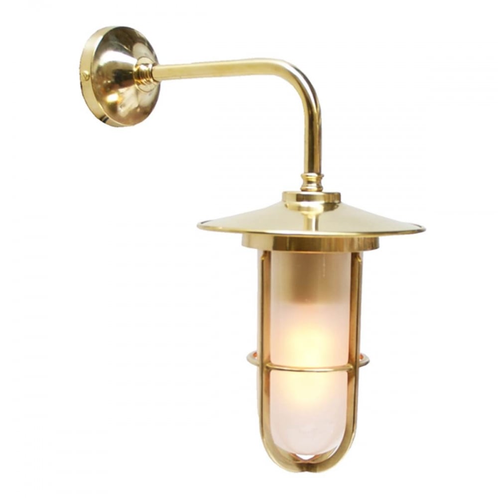 Lena Frosted Brass and Glass Sconce