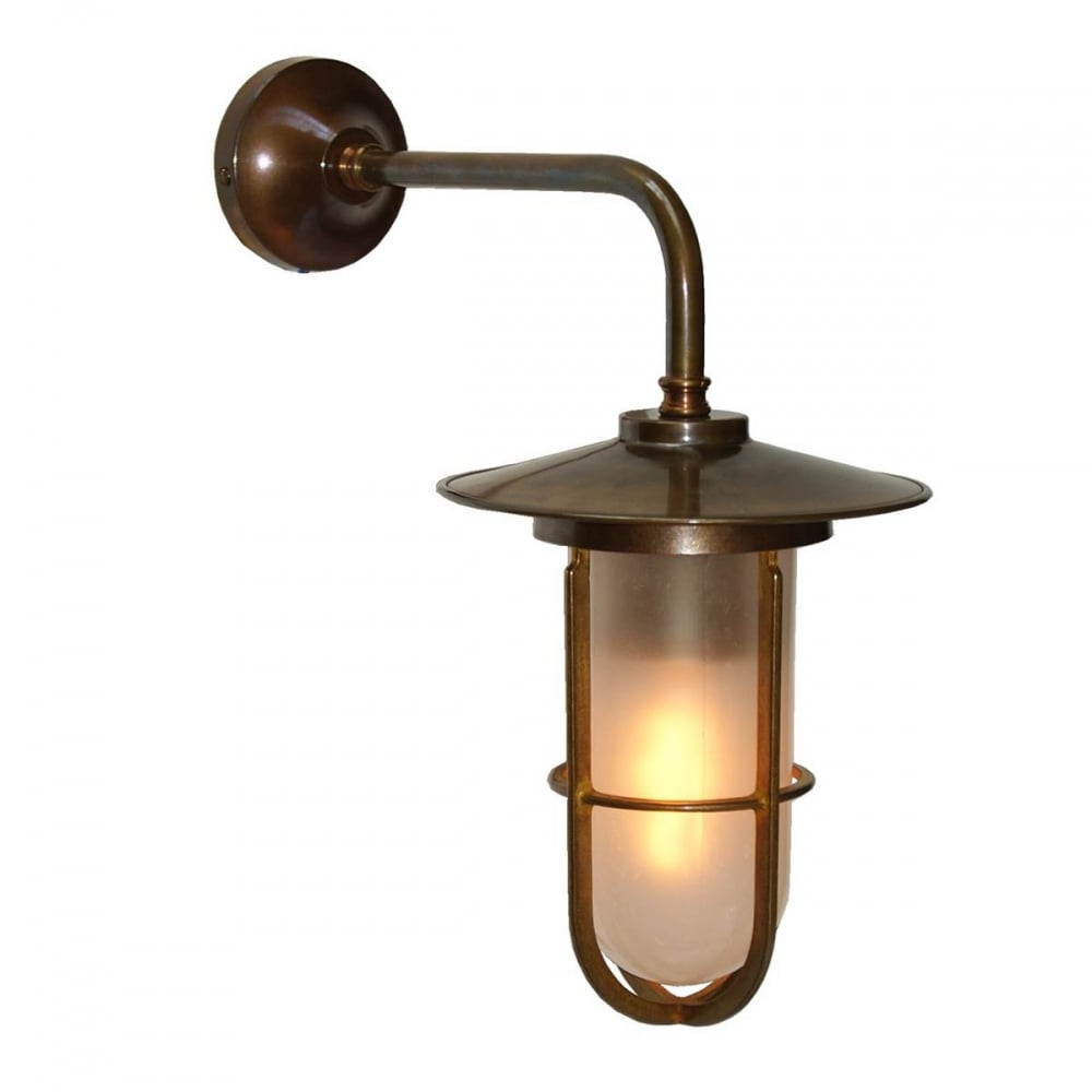 Lena Frosted Brass and Glass Sconce