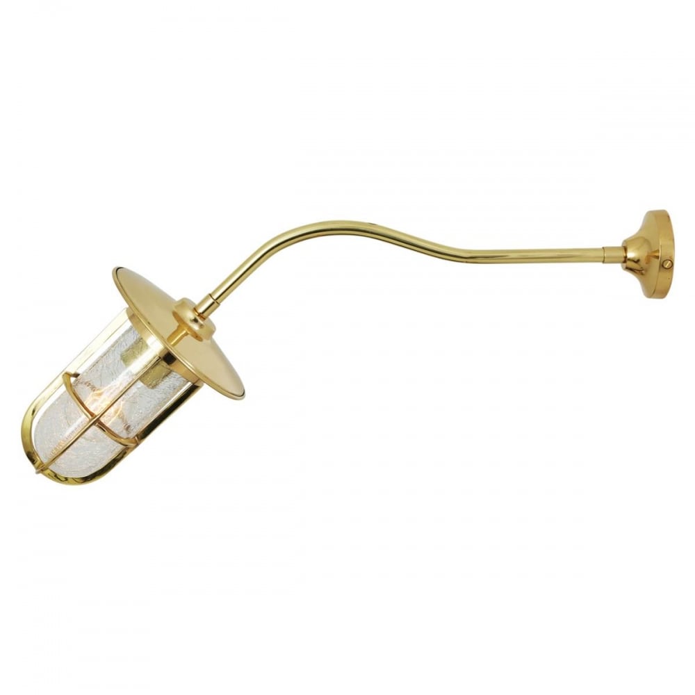 Frosted Brass Wall Sconce Light